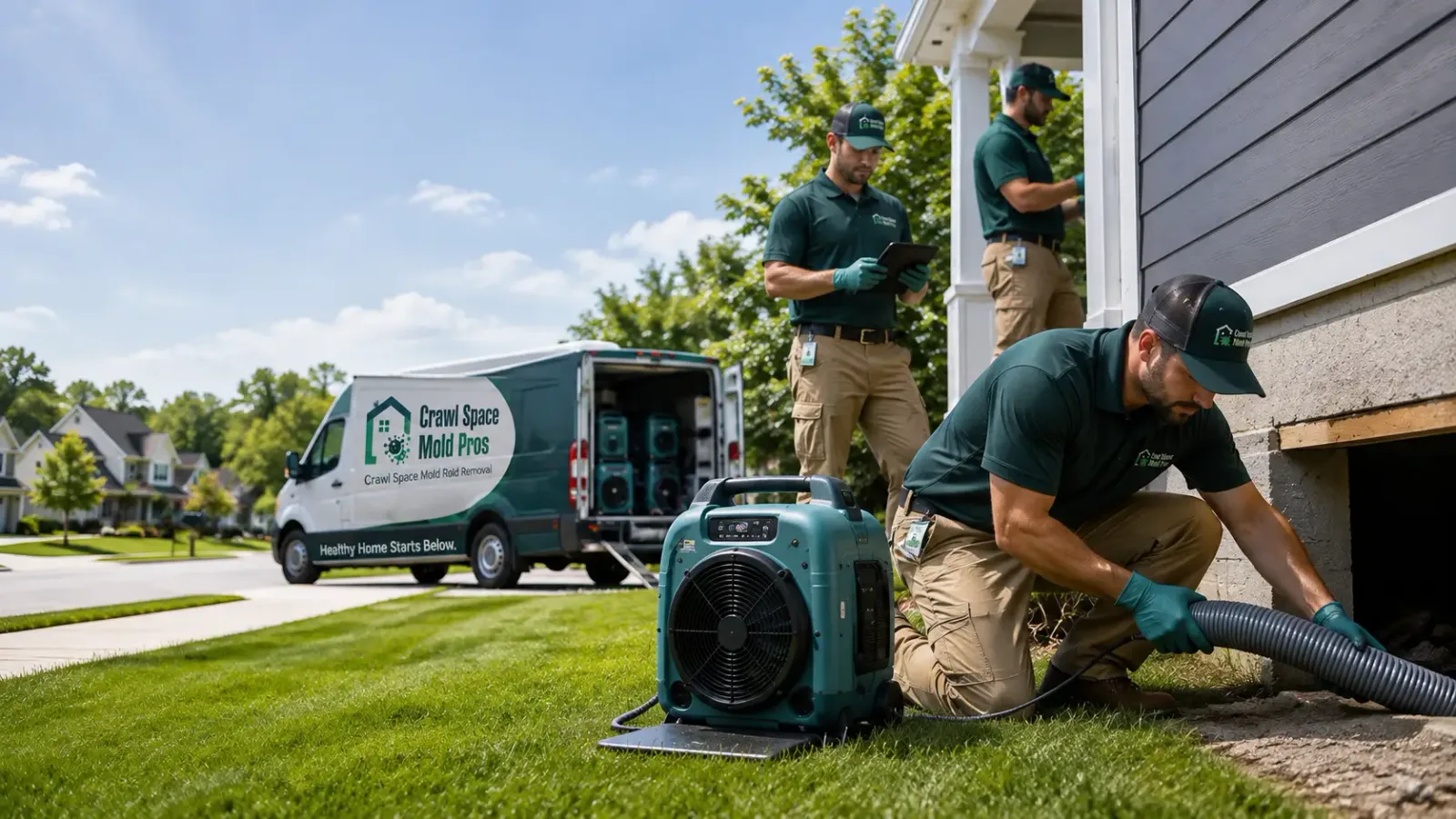 Crawl Space Mold Removal in Dundee, IA